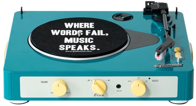 Gadhouse Brad Retro MK ll - Platenspeler - Groen