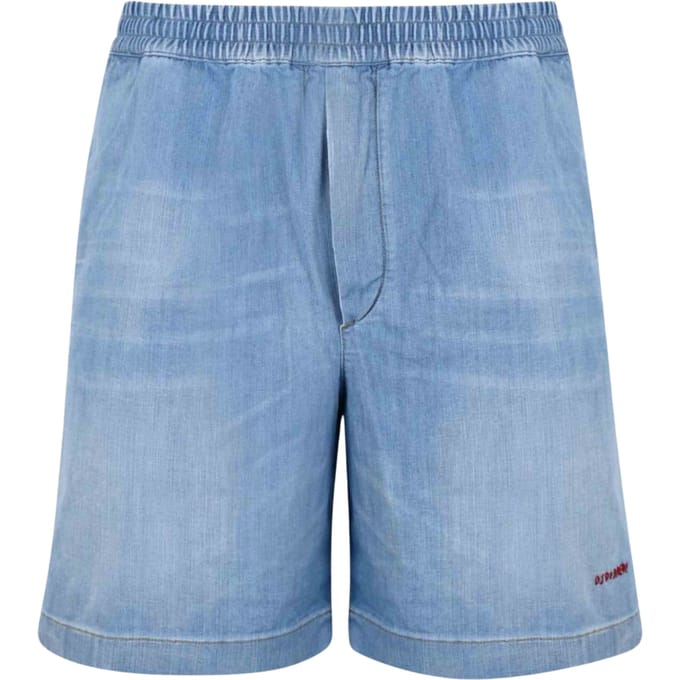 Dsquared2 Relaxed Fit Lichtblauwe Denim Shorts