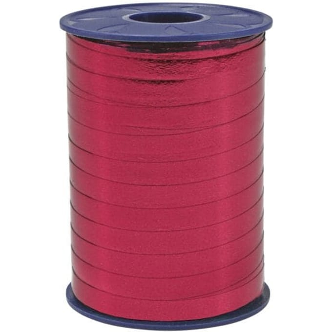 Krullint Metallic Karmijn Rood – Cadeaulint