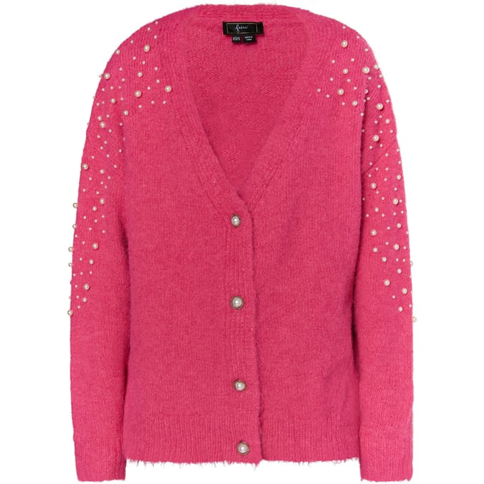 Faina Vest met parels Dames roze