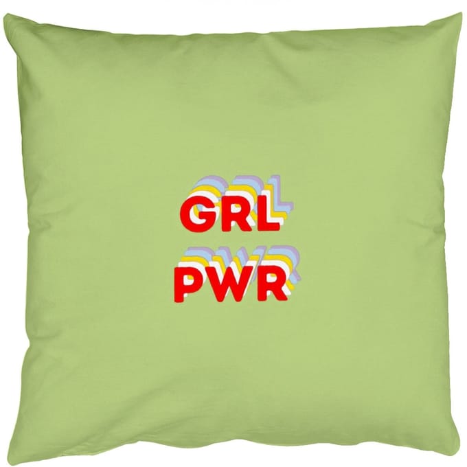 Sierkussens - Kussentjes Woonkamer - 40x40 cm - Grl pwr - Groen - Rood - 3D