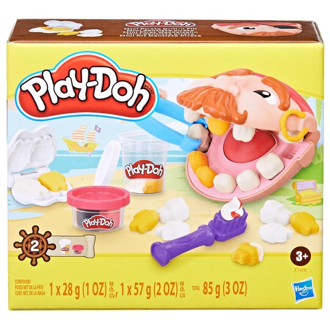 Play-Doh Mini Piraat Drill 'n Fill Tandarts Speelgoed, peuterspeelbaar speelgoed vanaf 3 jaar