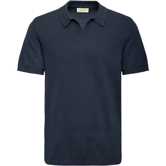 Blend Heren Trui Effen Kortmouw V-hals Poloshirt
