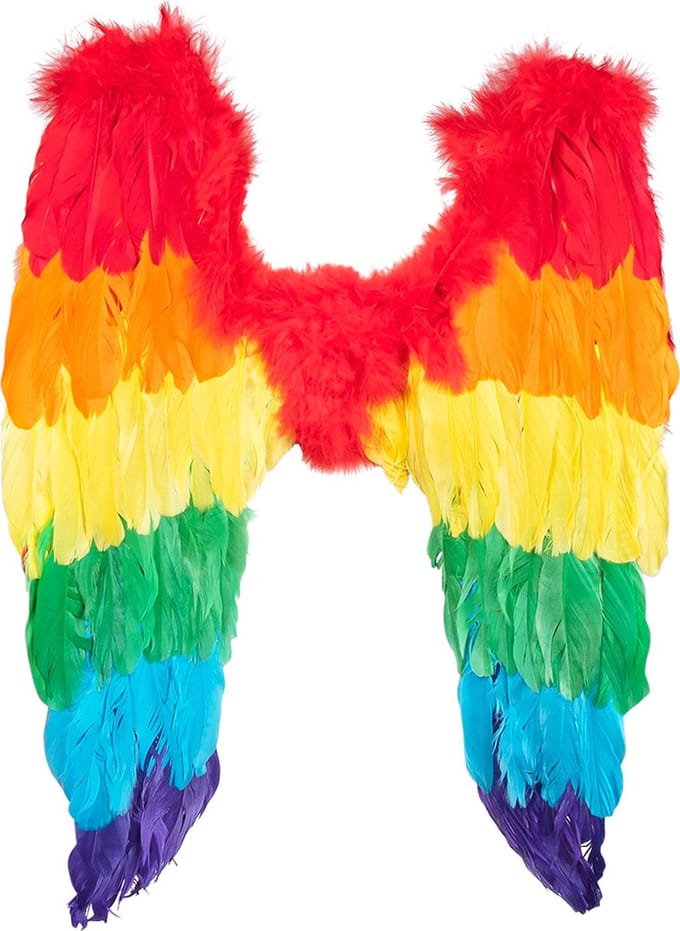 Boland - Vleugels engel Divine regenboog Multi - Volwassenen - Vrouwen - Engel - Fantasy - Pride - Progress