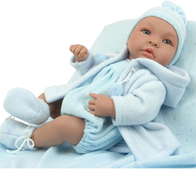 ASI DREAMS Pop - Leo 36 Cm - Duffelcoat - Blauw