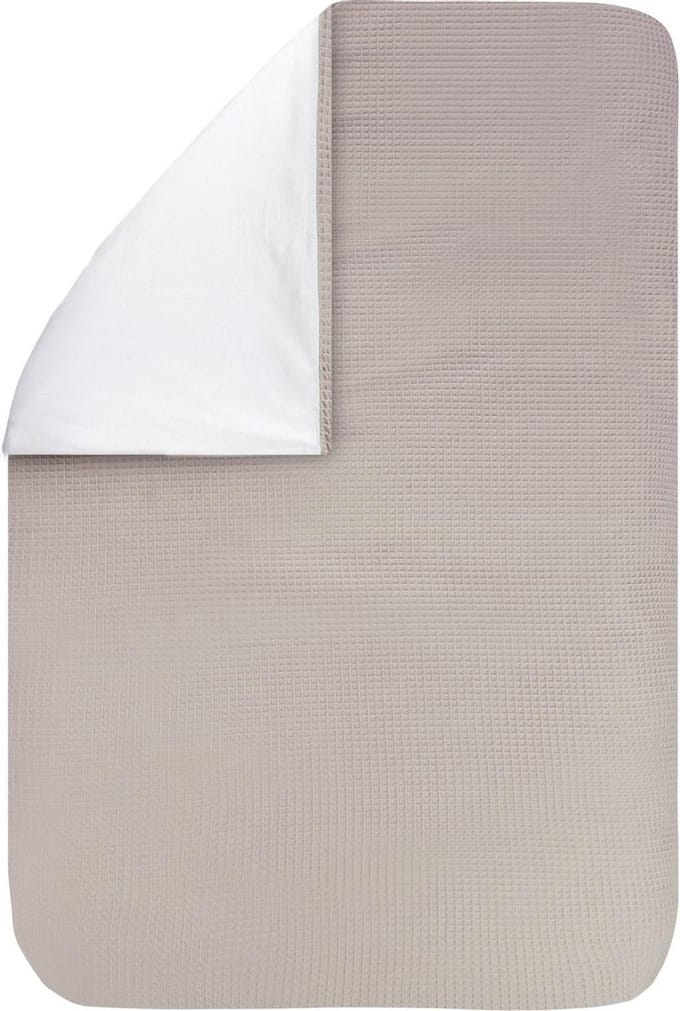 BINK Bedding Dekbedovertrek Wafel (Pique) Zand Ledikant 100x135 cm (geen sloop)
