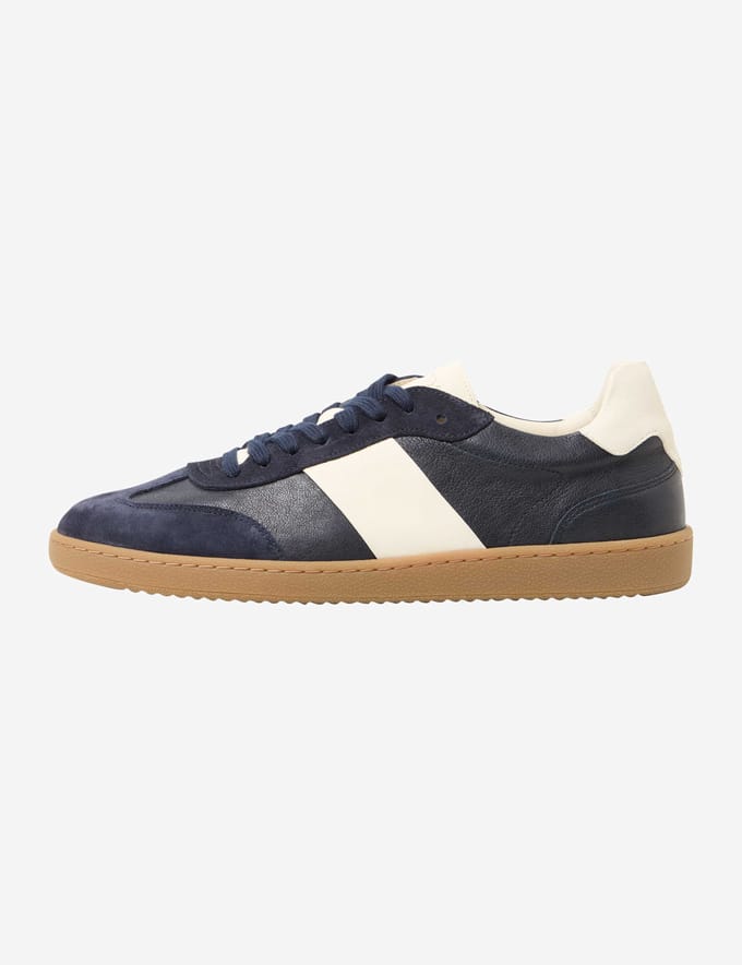 Brax Heren Sneaker  Style CRISTIANO dark navy, donkerblauw, maat 45