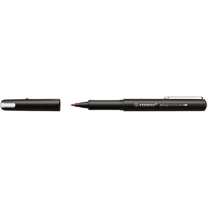 STABILO dr!ver fineliner, medium punt, rood 5 stuks