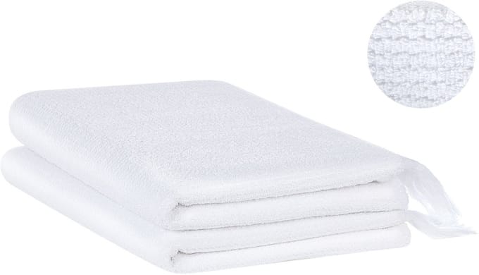ATIU - Handdoek set van 2 - Wit - Katoen