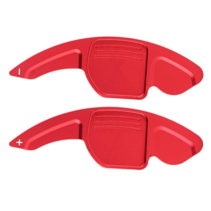 2 stuks Aluminiumlegering Auto Stuurwiel Schakelpaddels Schakelpaddels voor A3 A4L A5 A6 A7 A8 wit