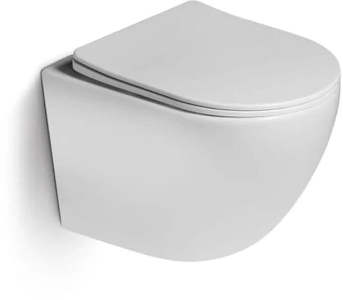 DutchLine - Hangtoilet - Glans Wit - Luccio Rimless Ondiep