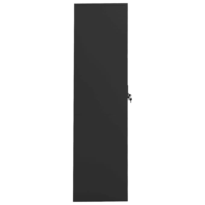 vidaXL - Kledingkast - 80x50x180 - cm - staal - antracietkleurig