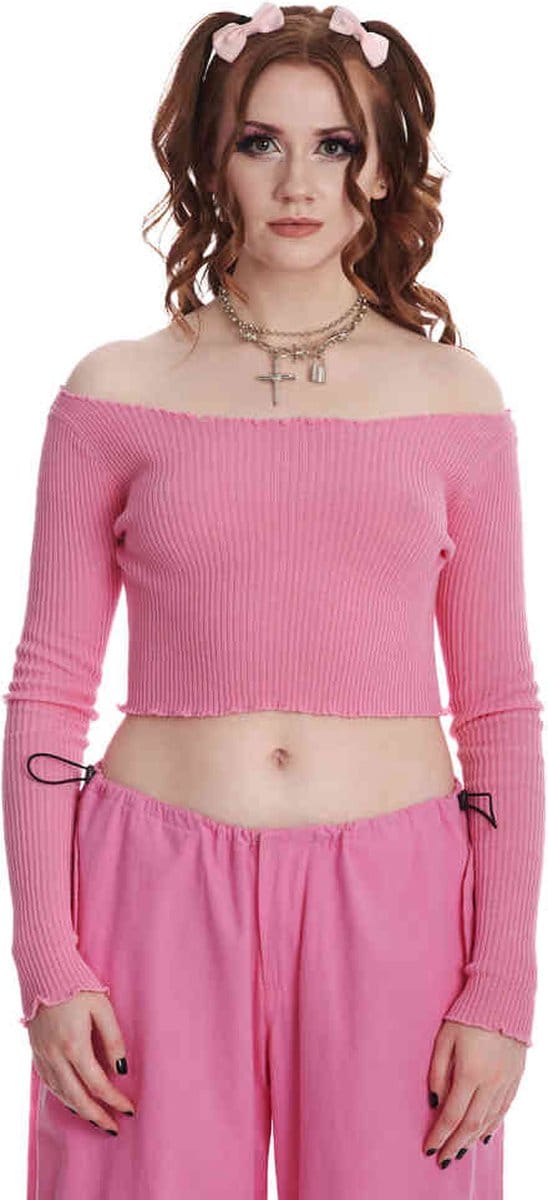 Banned - Sally Knitted Gebreide trui - S - Roze