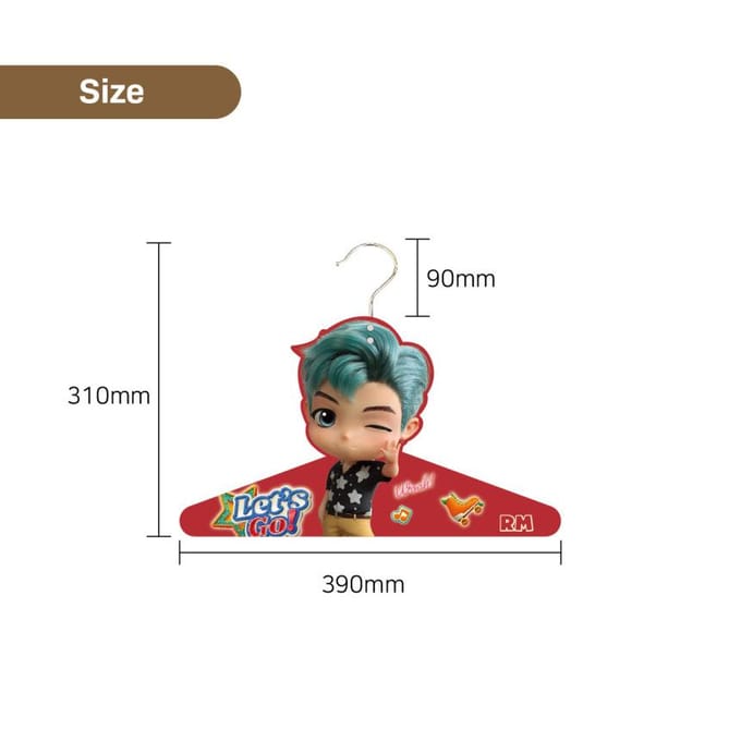 BTS (BangTan Boys)  TinyTAN Hanger_Premium 7 Character Full Set Package, Official, Original, Authentic, K-POP, idol gray