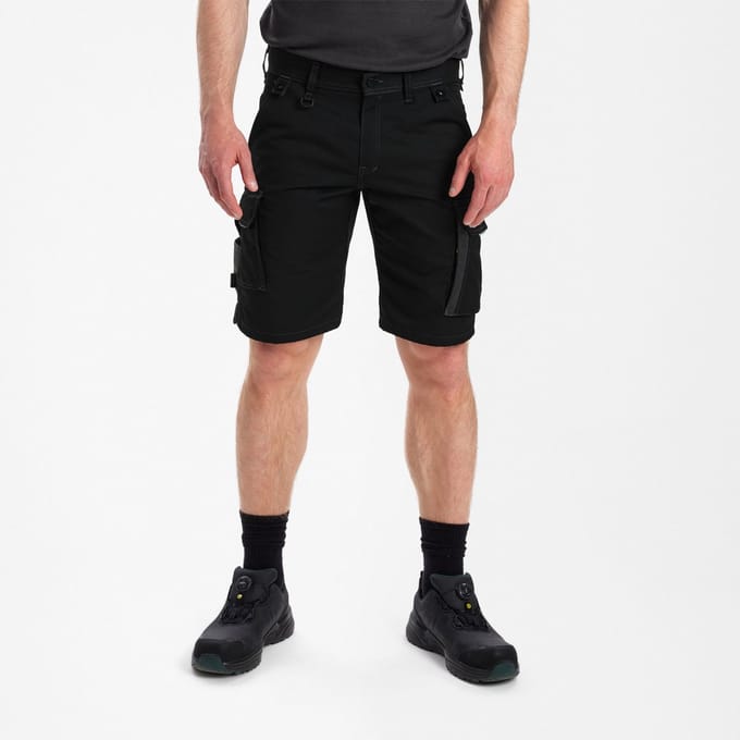 Engel X-treme werkshorts met stretchstof 6362-740 - Black / Anthracite Grey - 42