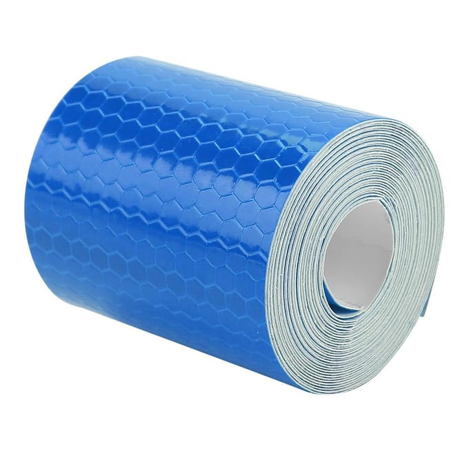 5cmx3m Veiligheidsplakband Reflecterende Tape Rol Sticker Voor Trailers Auto's Fietsen blauw