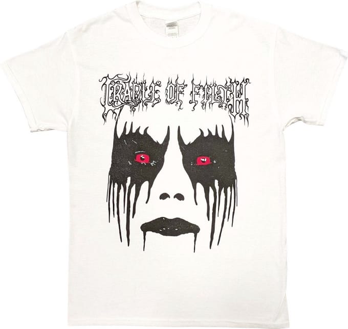 Cradle Of Filth - Dani Make Up Heren T-shirt - M - Wit