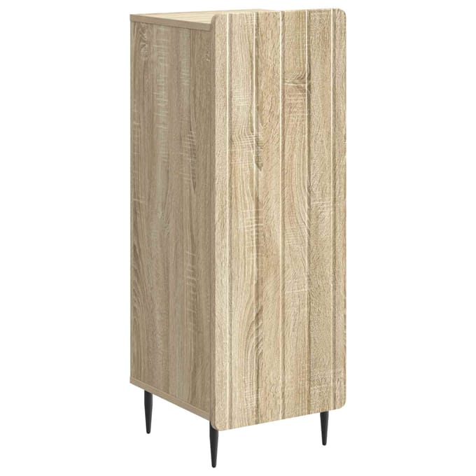 vidaXL - Dressoir - Sonoma - Eiken - 34,5 - x - 33 - x - 92 - cm - Bewerkt - hout
