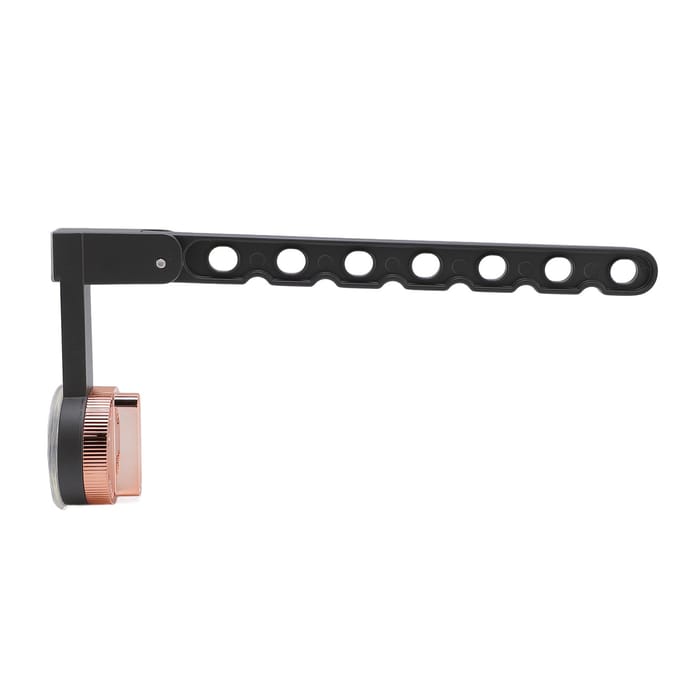 Opvouwbaar Kledingrek Aluminiumlegering Multifunctioneel Herbruikbaar Wandmontage Zuignap black