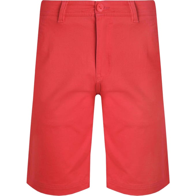 Weird Fish Heren Rayburn Korte Broek met Platte Voorkant (Radicaal Rood)
