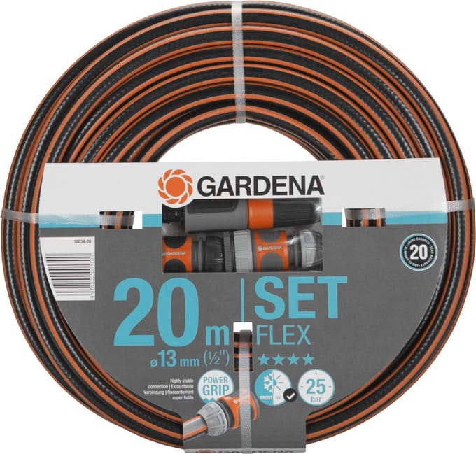 GARDENA - Comfort FLEX - 6-delige Tuinslangset - tuinslang 20m 13mm
