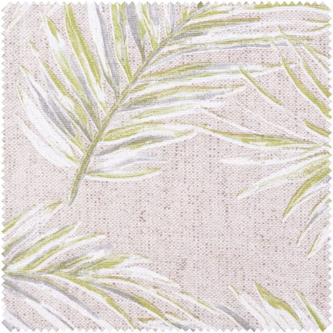 Motiefstof in linnenlook "Oasis"