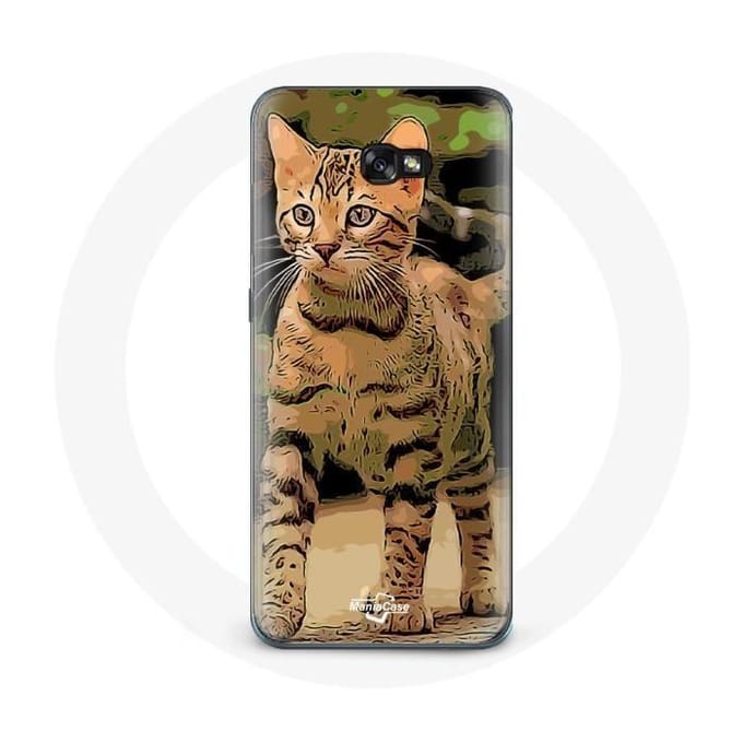 Case voor Samsung Galaxy A5 Bengaalse kattenras cartoon