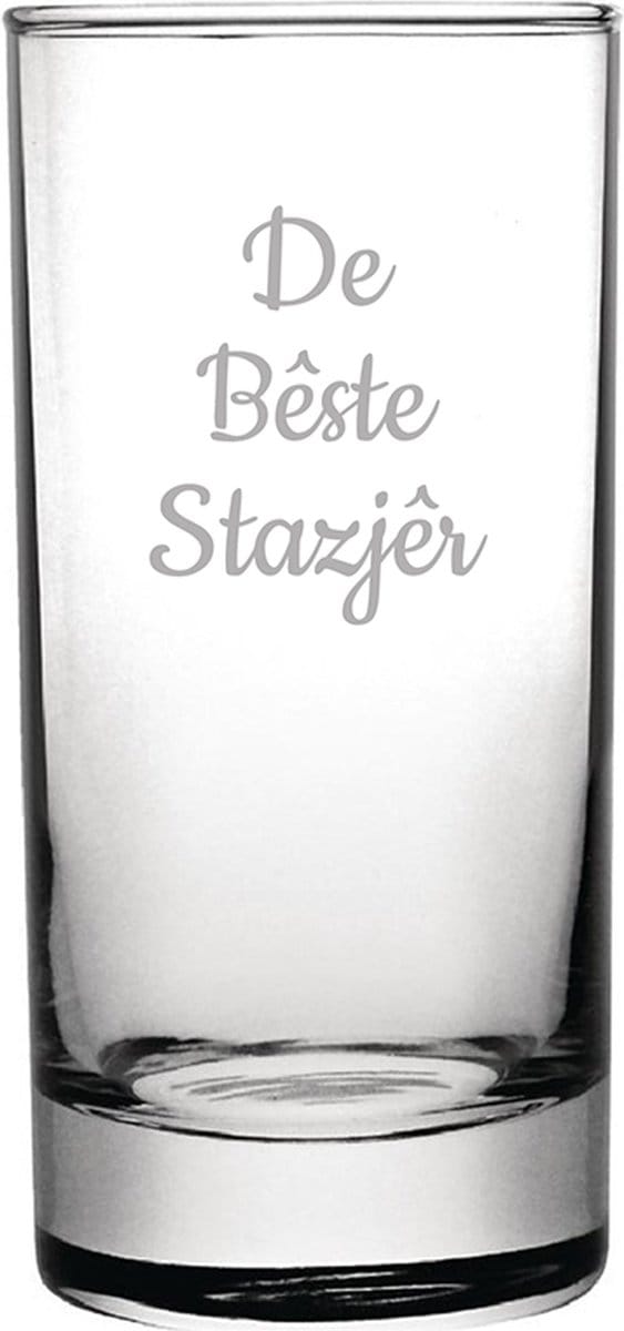 Gegraveerde longdrinkglas 28,5cl De Bêste Stazjêr