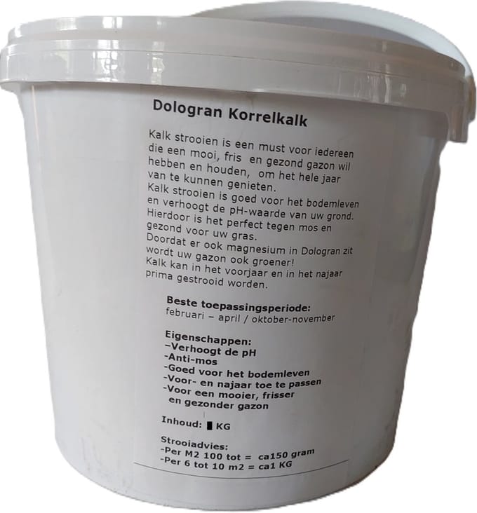 Korrelkalk ca 6 Kg + 500 gram gratis in emmer