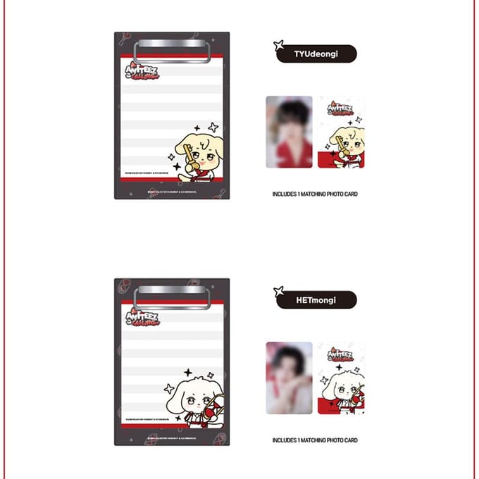 ATEEZ - [ANITEEZ IN THE CALLING] Mini Klembord & Notitieblok Set 5. SANdeoki
