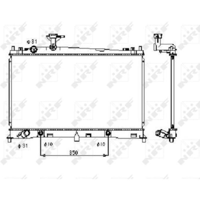 Radiator, motorkoeling NRF 53410