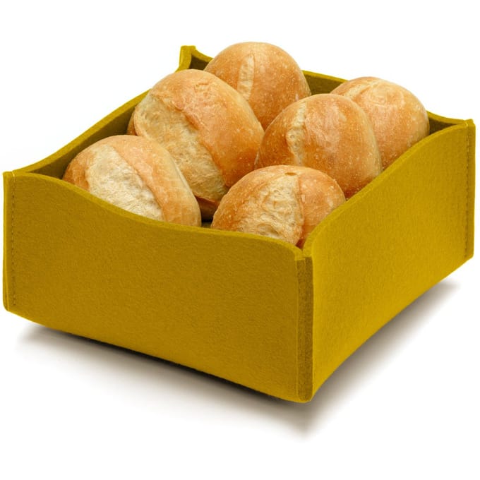 Hey-Sign Broodmand met inlegbodem - Mustard