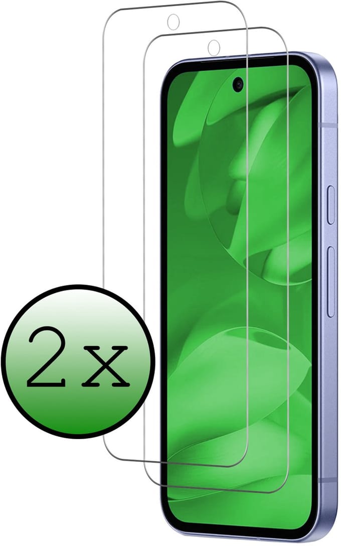 Screenprotector - 2 Stuks Geschikt voor Google Pixel 9a - Extra Sterk - Beschermglas - Gehard Glas - Tempered Glass - Screen Protector