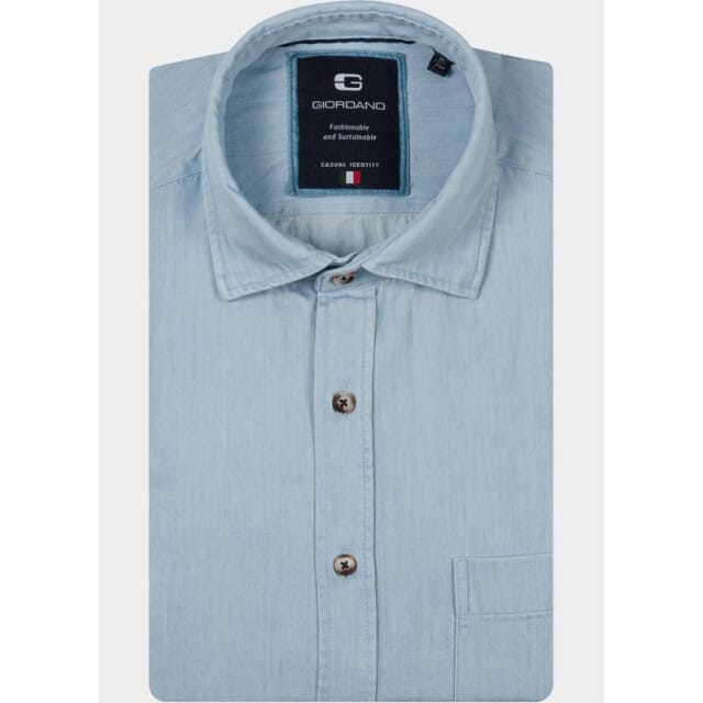 Giordano Overhemd heren Blauw Verona long Sleeve Button Dow 617015/61