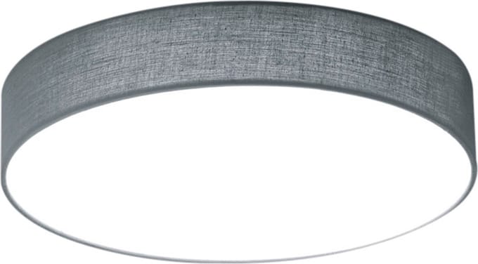 LED Plafondlamp - Plafondverlichting - Torna Lanago - 11W - Warm Wit 3000K - Rond - Mat Grijs - Aluminium