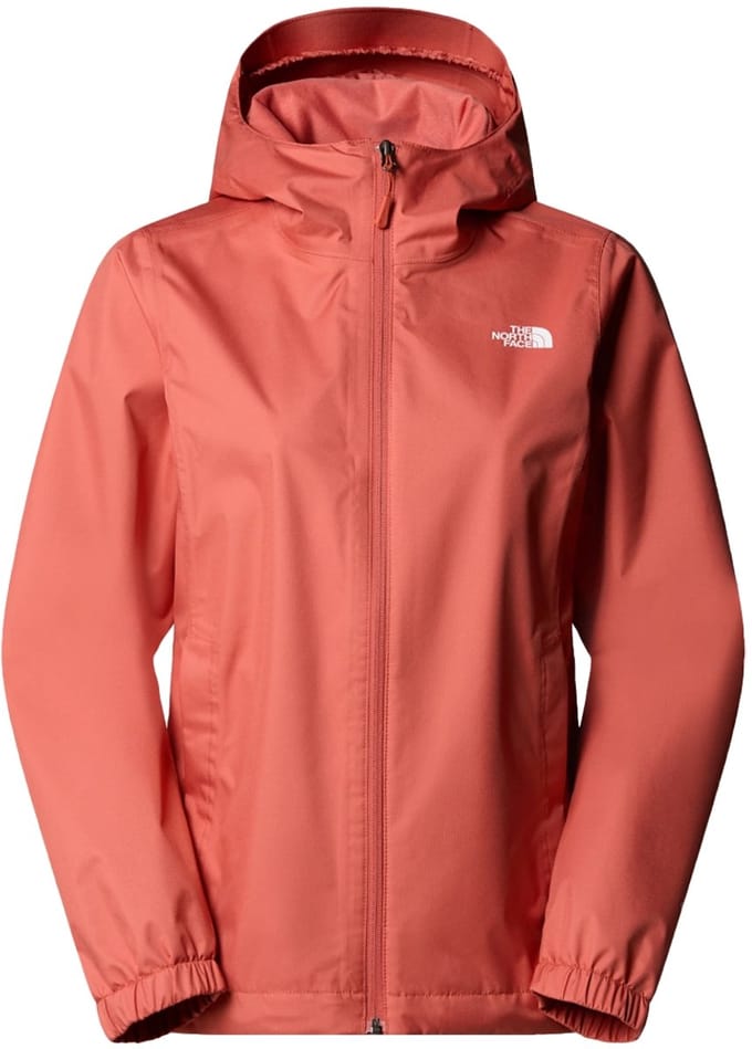 The north face quest jas in de kleur oranje.