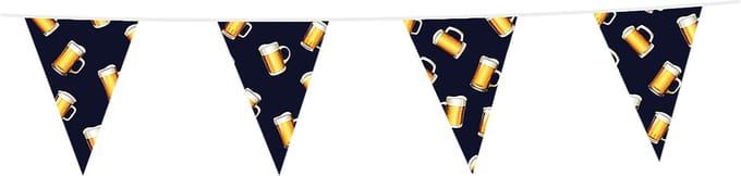 Oh Crabb - vlaggenlijn - 8 meter - 16 vlaggetjes - bier - feestje en camping