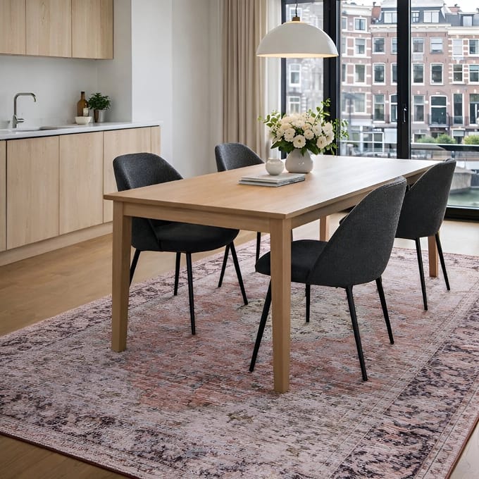 Lavandoux - Vloerkleed - Izgi - Beige en Terracotta - 160 x 230 cm