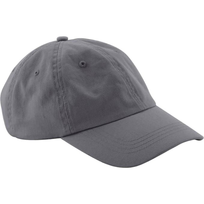 Beechfield 6 Paneel Organic Cotton Cap (Grafietgrijs)