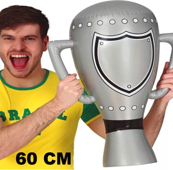 Henbrandt Grote Opblaasbare Trofee - Opblaasbare beker van 60 cm - Feestartikel