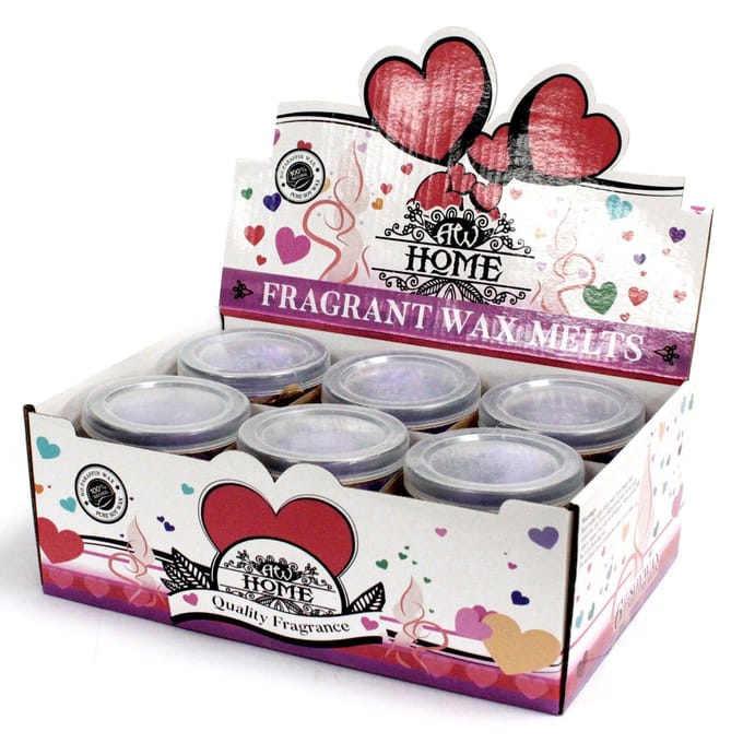 Waxmelts - smeltkaarsje - lavendel - hartvormig - circa 16 stuks