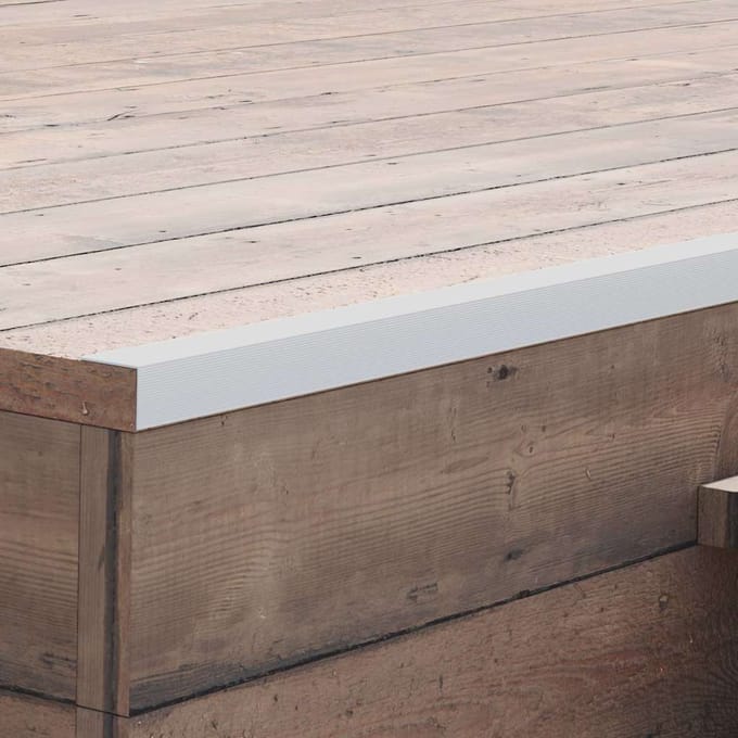vidaXL - 5 - st - Terras - hoekplinten - 170 - cm - aluminium - zilverkleurig