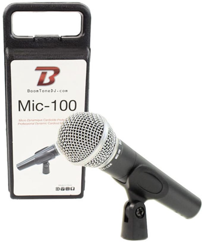 BoomTone DJ MIC 100 microfoon Zwart, Roestvrijstaal Microfoon voor studio's