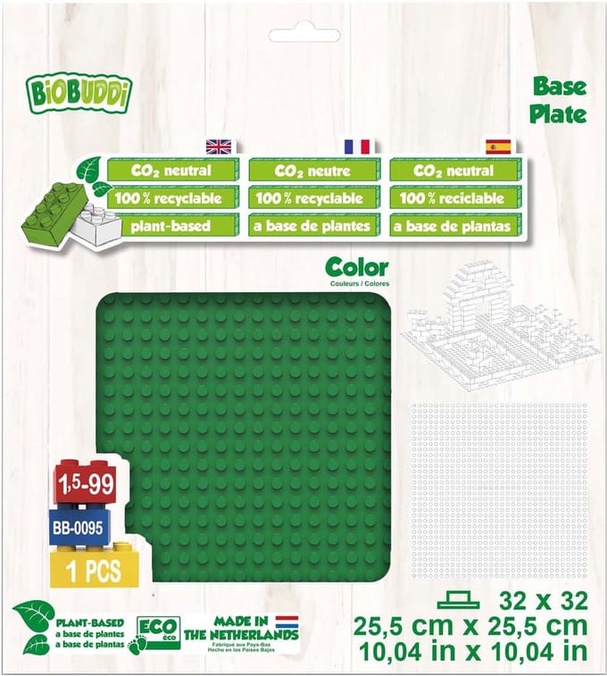 BiOBUDDi Edu Basisplatenset Forest Green - 4st.