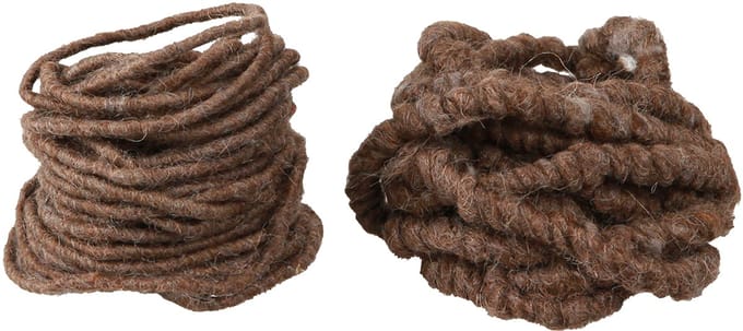 Woldraad Wickdraad Viltkoord in Bruin L7m Set 2 Stuks