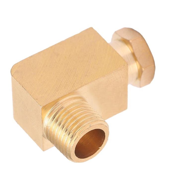 Olieleiding Fitting Elleboog Messing Rechthoekig Vierkant Blok Connector Adapter voor PijpaansluitingPL618