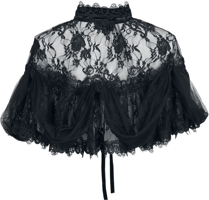 Sinister Gothic - Gothic Cape - Gothic Cape - voor Vrouwen - zwart