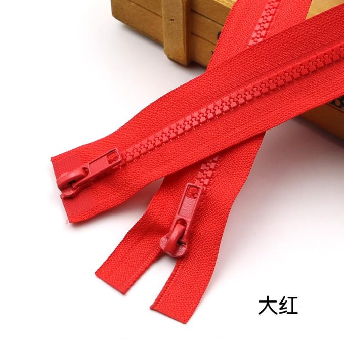 Kleur Nee. 5 Hars Dubbele Kop Open Staart Rits Kledingaccessoires Donsjack Kleding Jas Rits Doe-het-zelf Accessoires bright red * 70cm one piece * 5 #