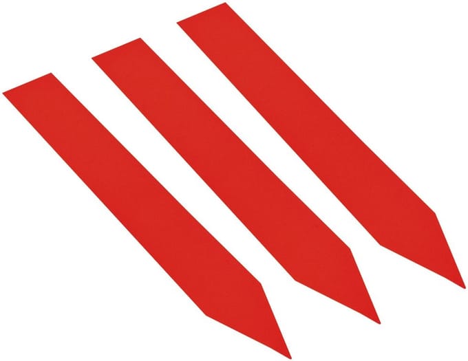 CombiCraft PVC Steeketiketten 120 x 20 mm Rood - 100 stuks