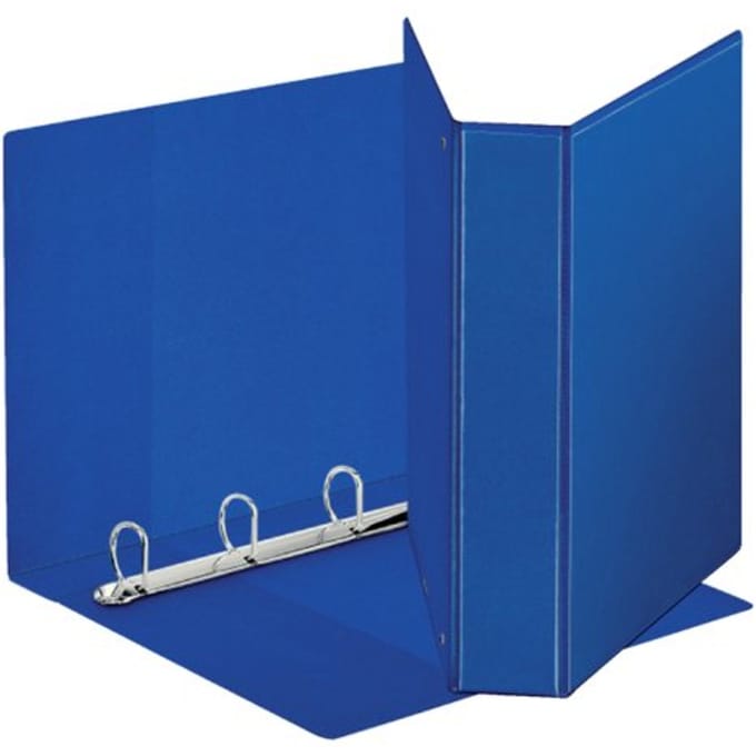 Presentatieringband esselte panorama a4 4-rings D-mechaniek 30mm pp blauw
